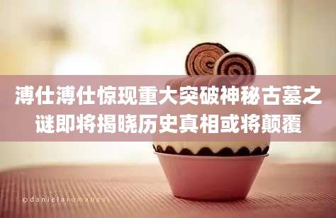溥仕溥仕惊现重大突破神秘古墓之谜即将揭晓历史真相或将颠覆