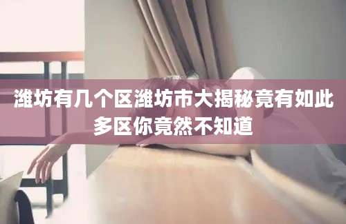 潍坊有几个区潍坊市大揭秘竟有如此多区你竟然不知道
