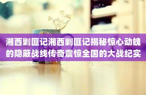 湘西剿匪记湘西剿匪记揭秘惊心动魄的隐蔽战线传奇震惊全国的大战纪实