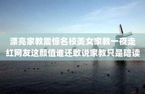 漂亮家教震惊名校美女家教一夜走红网友这颜值谁还敢说家教只是陪读