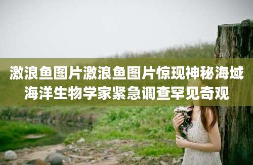 激浪鱼图片激浪鱼图片惊现神秘海域海洋生物学家紧急调查罕见奇观