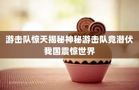 游击队惊天揭秘神秘游击队竟潜伏我国震惊世界