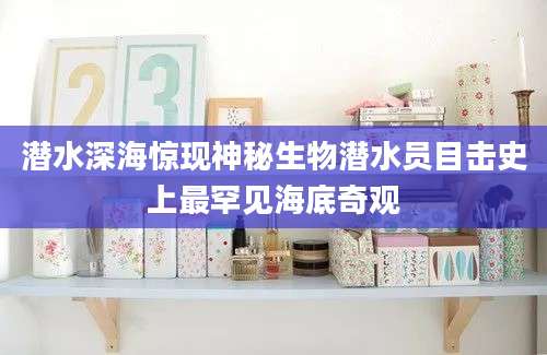 潜水深海惊现神秘生物潜水员目击史上最罕见海底奇观