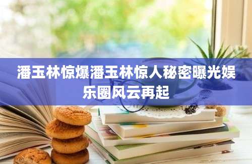 潘玉林惊爆潘玉林惊人秘密曝光娱乐圈风云再起