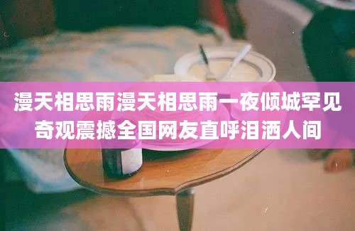 漫天相思雨漫天相思雨一夜倾城罕见奇观震撼全国网友直呼泪洒人间