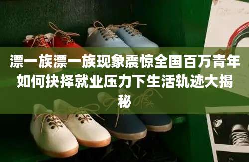 漂一族漂一族现象震惊全国百万青年如何抉择就业压力下生活轨迹大揭秘