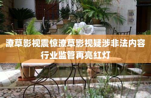 潦草影视震惊潦草影视疑涉非法内容行业监管再亮红灯