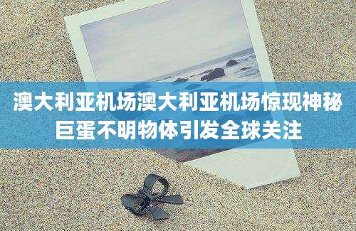 澳大利亚机场澳大利亚机场惊现神秘巨蛋不明物体引发全球关注