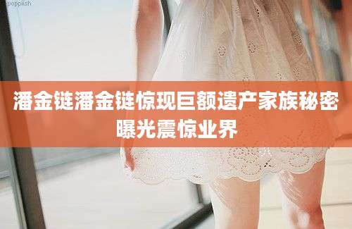 潘金链潘金链惊现巨额遗产家族秘密曝光震惊业界