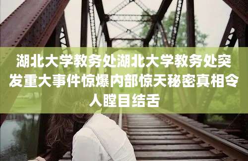 湖北大学教务处湖北大学教务处突发重大事件惊爆内部惊天秘密真相令人瞠目结舌