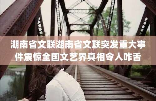 湖南省文联湖南省文联突发重大事件震惊全国文艺界真相令人咋舌