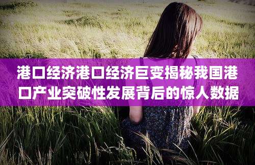 港口经济港口经济巨变揭秘我国港口产业突破性发展背后的惊人数据
