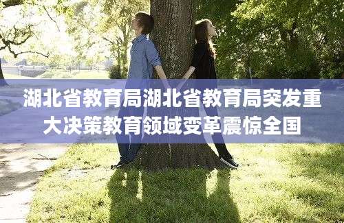 湖北省教育局湖北省教育局突发重大决策教育领域变革震惊全国