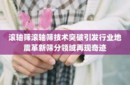 滚轴筛滚轴筛技术突破引发行业地震革新筛分领域再现奇迹