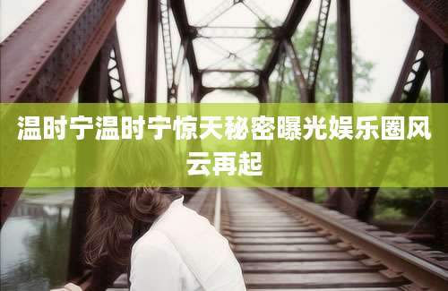 温时宁温时宁惊天秘密曝光娱乐圈风云再起